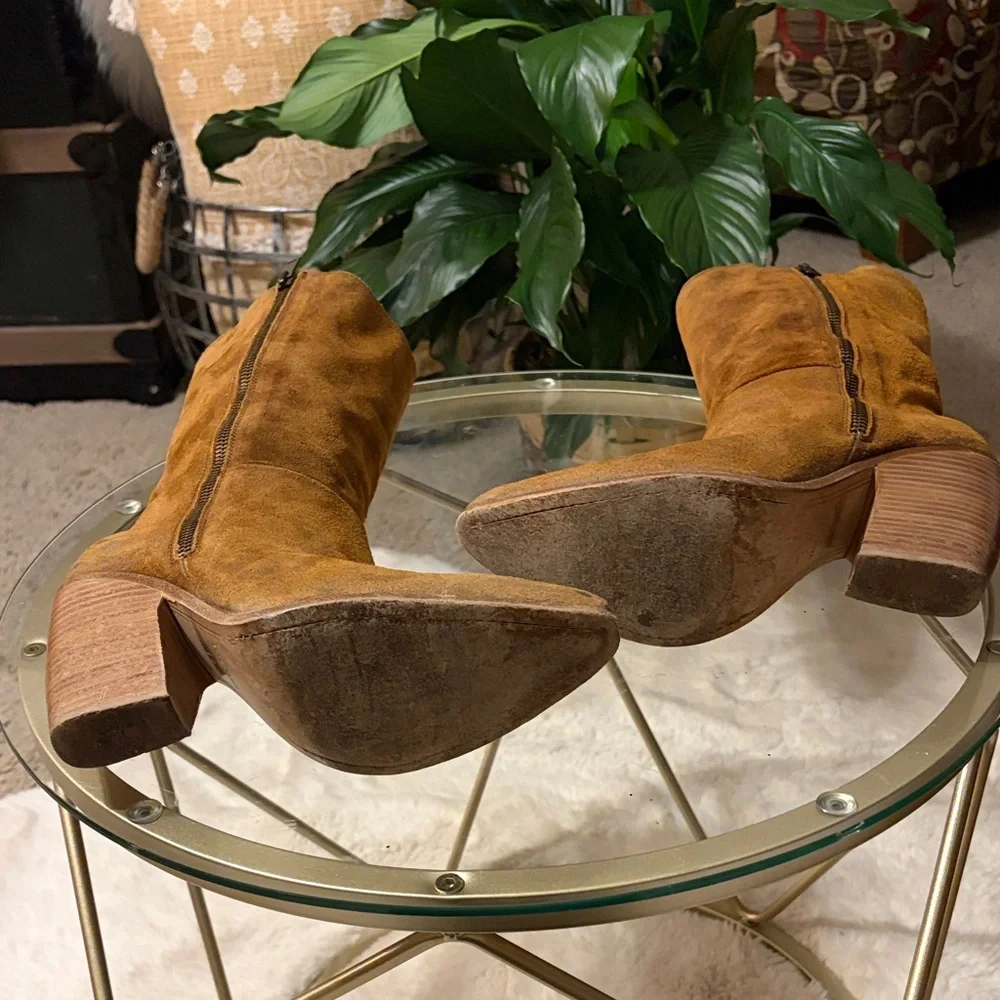 Golden Goose Brown Suede Heeled Boots - Picture 6 of 10